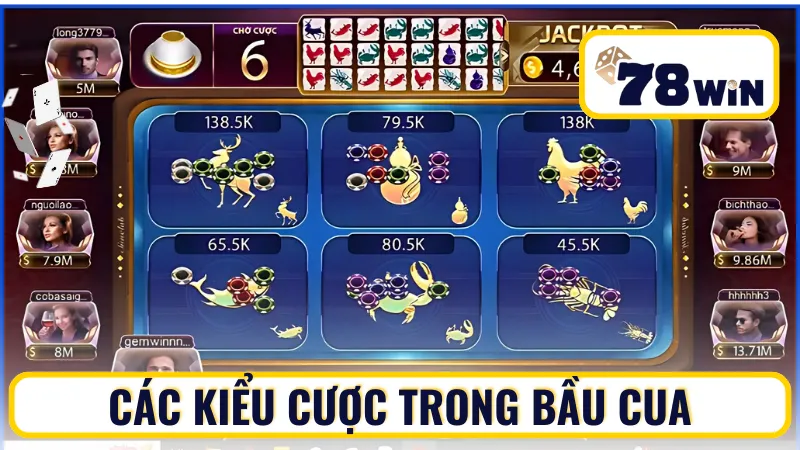 Phân loại cược được áp dụng nhiều trong cách chơi bầu cua